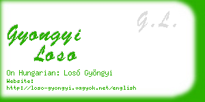 gyongyi loso business card